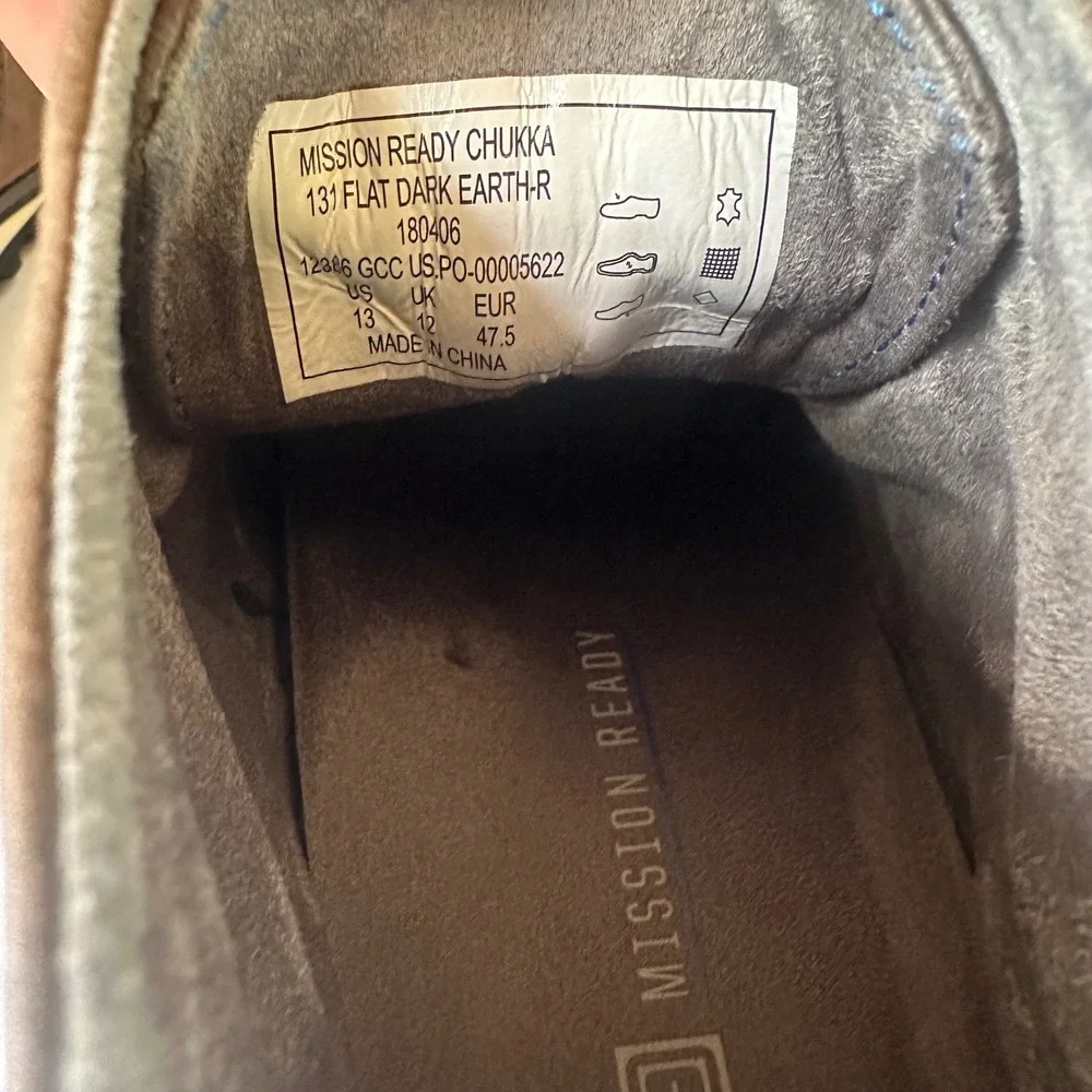 5.11 Tactical Mission Ready Chukka 131 Flat Dark Earth Leather Boots Men's 13